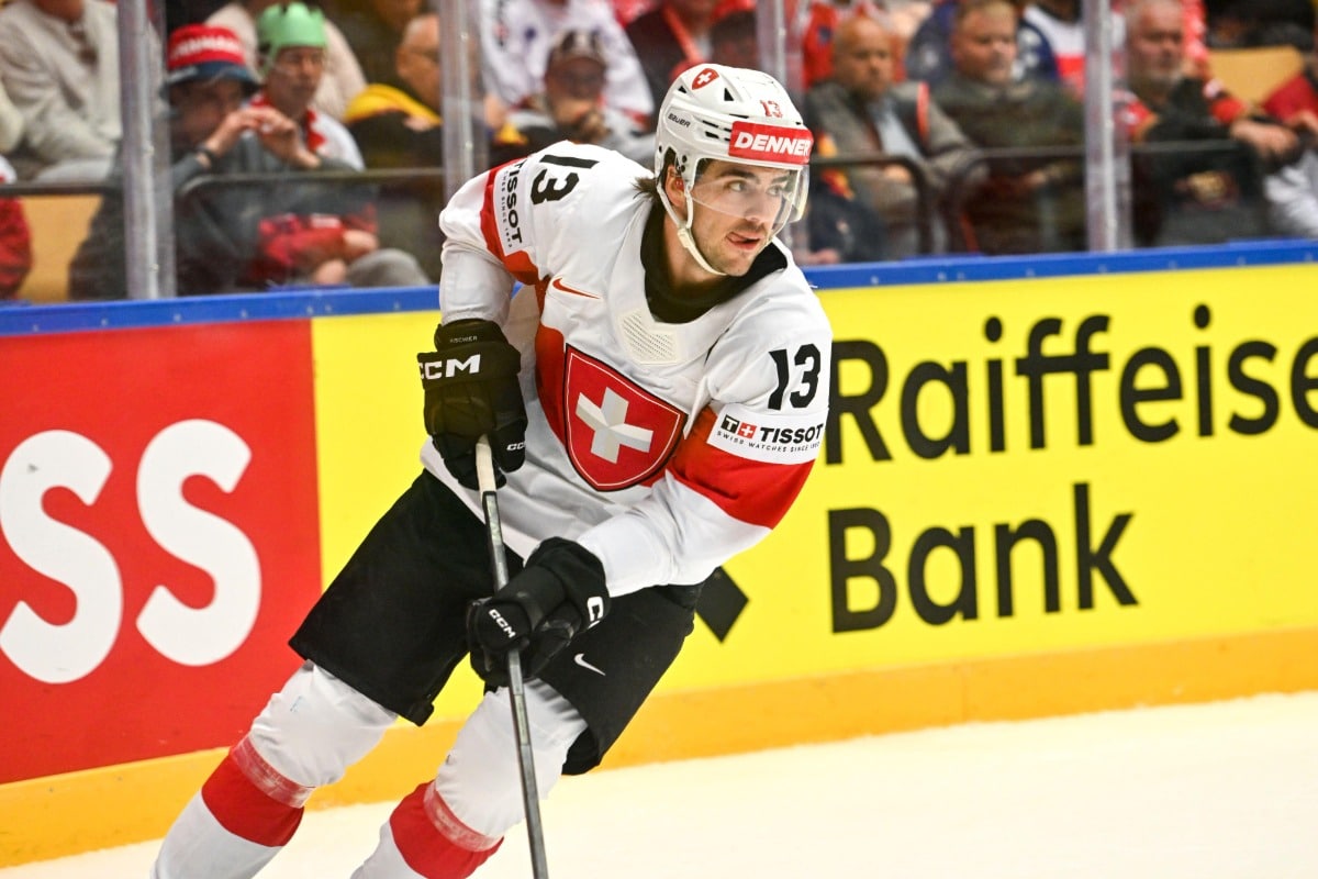 Schweiz Dänemark Tipp / Bild zeigt Spieler Nico Hischier © Sipa US / Alamy Stock Photo